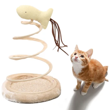 

New Version Plush Interactive Spring Mouse Cat Toys Bouncing Sway Spiral Play Mouse Activity Cute Pet Playing For Cats Kitten