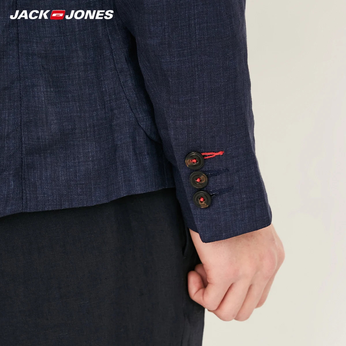 JackJones весна лето мужской облегающий льняной Блейзер E | 218108522