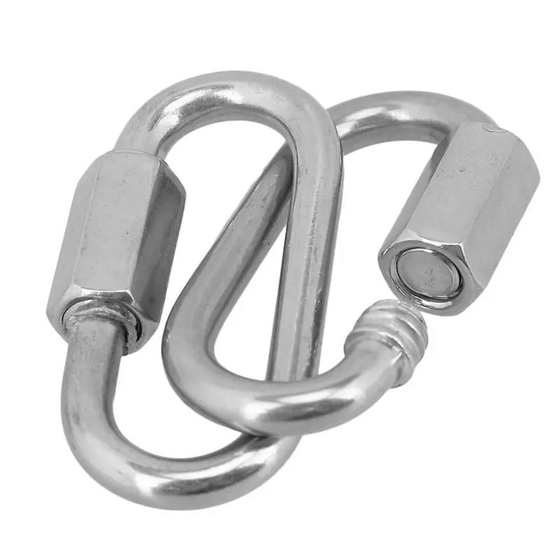 Color: M3.5 Ochoos 304 Stainless Steel Multifunctional Lock Hook Quick Link Screw Lock Ring Hook Carbiner Color: M3.5 Ochoos 304 Stainless Steel Multifunctional Lock Hook Quick Link Screw Lock Ring Hook Carbiner