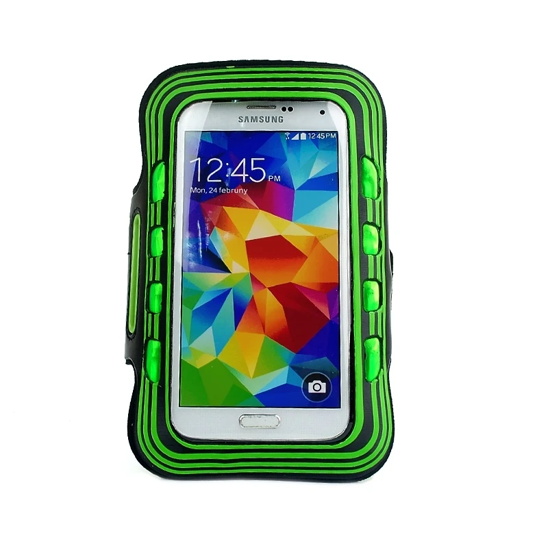 Цвет спортивный наручный чехол с светодиодный освещения для samsung Galaxy S 5 G900 Galaxy S IV 4 i9500 S III 3 i9300