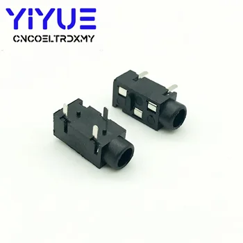 

10PCS 3.5mm Female Audio Connector 3 Pin DIP Headphone Jack Socket PJ-320
