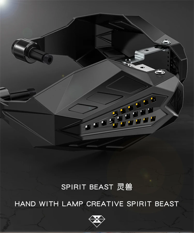 SPIRIT BEAST мотоцикл Handguard перегородка водонепроницаемый ветрозащитный мотокросса защита универсальная защита рук с светодиодный светильник