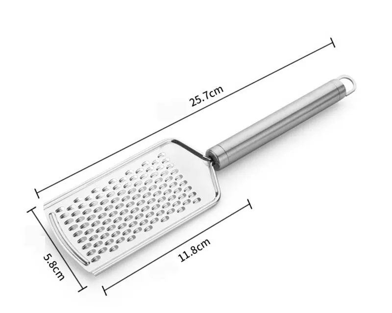 Для лимона сыра Терка Многоцелевой нержавеющей стали Острый скребок для решетки измельчитель имбиря ручной, для овощей картофеля измельченный инструмент для фруктов