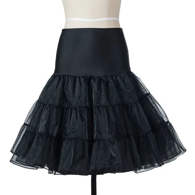 Женское ретро платье размера плюс S-2XL, 50s 60 s, розовое винтажное рокабилли Свинг Feminino Vestidos с v-образным вырезом, без рукавов, платья в горошек - Цвет: pettiskirt black