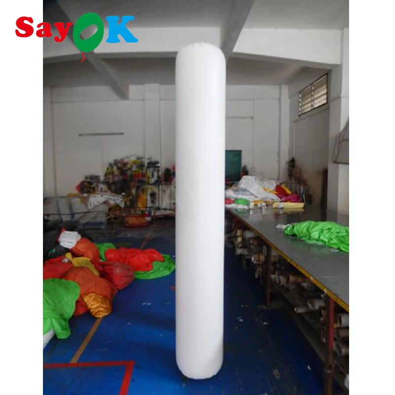 

Inflatable Column LED Pillar 10 Feet High Full Printing PVC Tube Glow in the Dark for Business Wedding Advertising Promotion