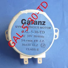 Синхронный двигатель GAL-5-30-TD GAL-5-30-TD(1) 4 Вт переменного тока 30V 50/60Hz 5/6/мин микроволновая печь двигатель поворотного круга