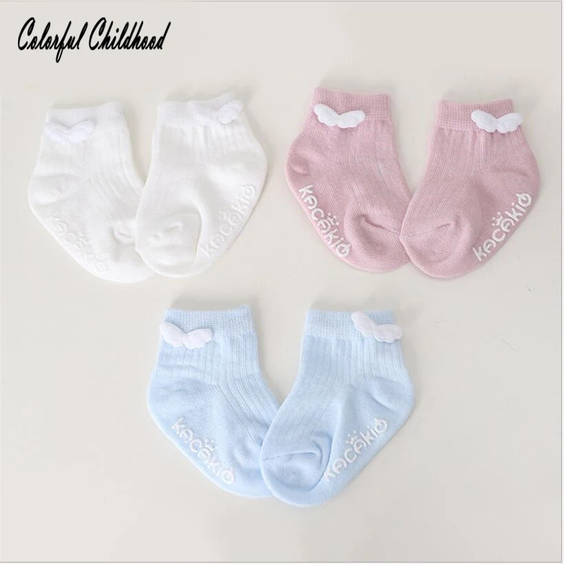 Lovely Cozy Newborn Baby Boy/girls Socks Cute Angel Wing Design 100