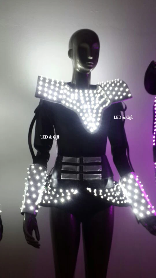 Exquisito Anciano no usado Female Male Led costume glowing led clothes luminous led clothing stage  performance robot led suit|clothes patch|suit carriersuit lights -  AliExpress