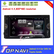 Newly Pure Android 4.4 Car DVD Player For Toyota Corolla With GPS Free Map Radio Bluetooth Capacitive Touch Screen