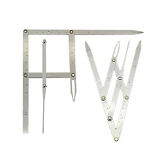 Хорошо 1 шт. из нержавеющей стали золотое сечение суппорты для бровей Microblading татуаж программное средство меры Золотой бровей инструменты