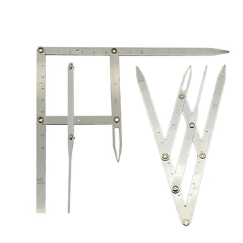 

Good 1pcs Stainless Steel Golden Ratio Calipers Eyebrow Microblading Permanent Makeup Measure Tool Golden Eyebrow Tools