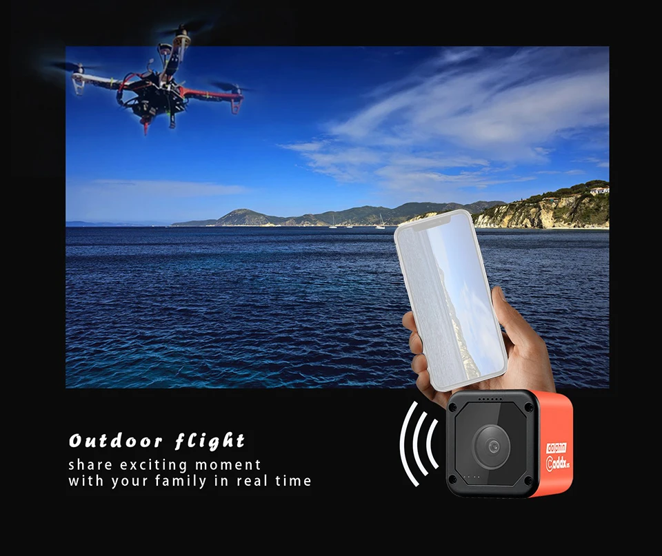 Caddx Дельфин 1080P DVR HD Запись Wi-Fi FPV камера 150 градусов экшн Спортивная камера для радиоуправляемого дрона FPV гоночный Квадрокоптер