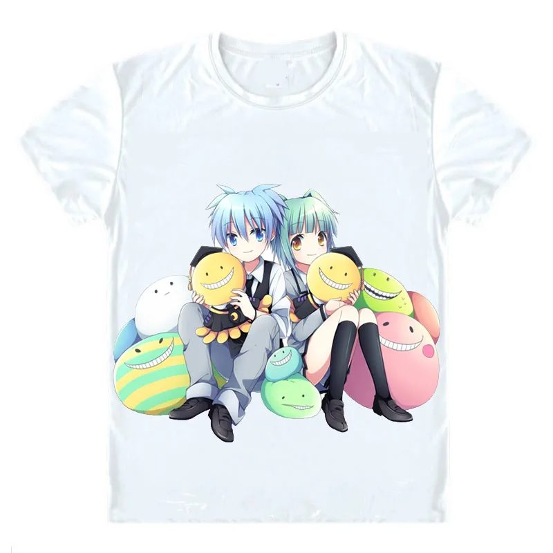 Футболки с классом убийц Ansatsu Kyoushitsu короткие рубашки из аниме Koro Sensei Q! Косплей