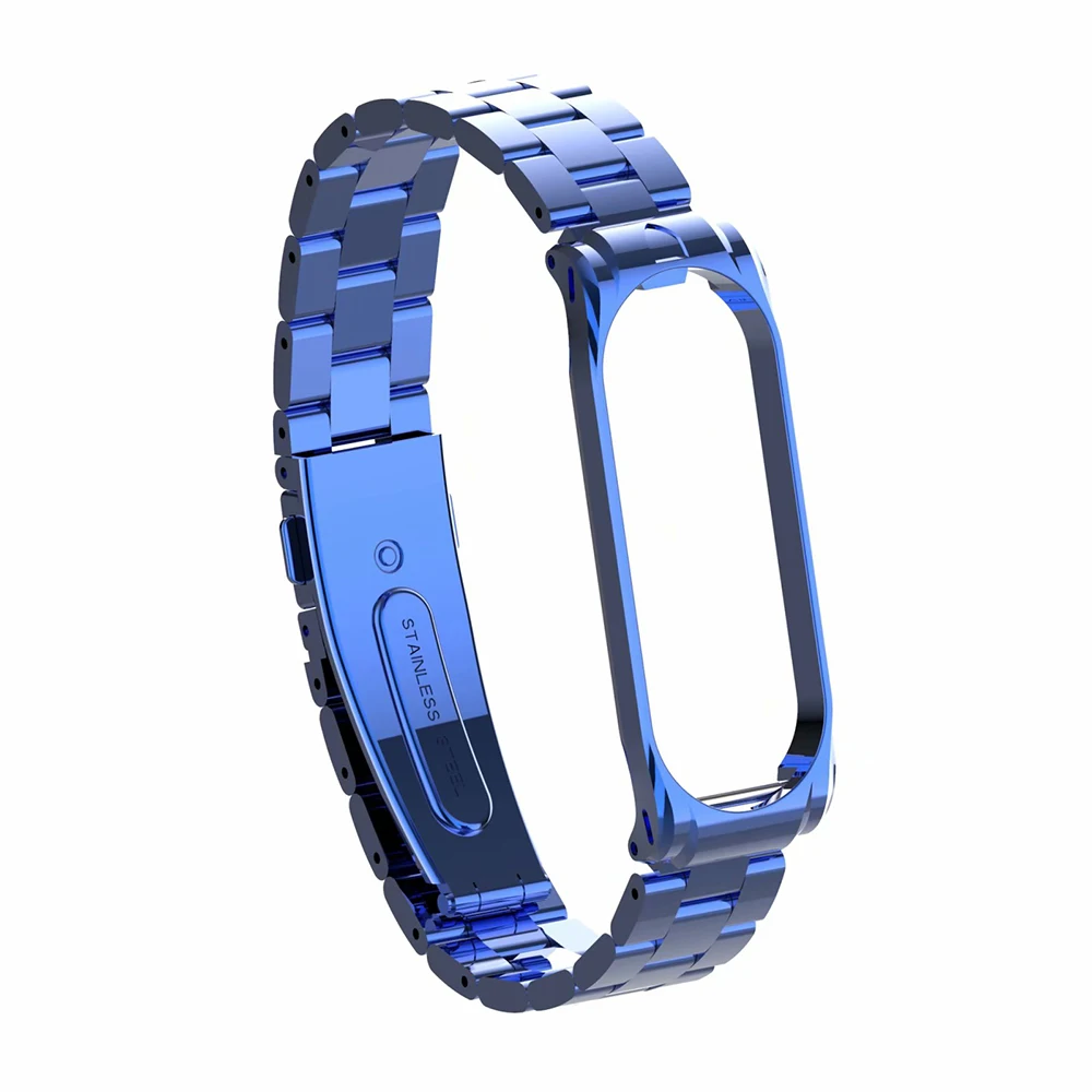 Ремешок из нержавеющей стали для xiaomi mi band 4, металлический ремешок для часов, умный Браслет для mi band 4, сменные ремешки для часов