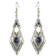 Винтажные треугольные геометрические серьги для женщин индийские Золотые Серебряные Акриловые Подвеска из металлического сплава бабочка драгоценные серьги-кисточки