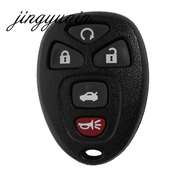 

jingyuqin 20pcs/lot 5 Button Remote Key Shell For G-M-C Buick CADI Chevy Chevrolet Pontiac Saturn Fob Case Replacement