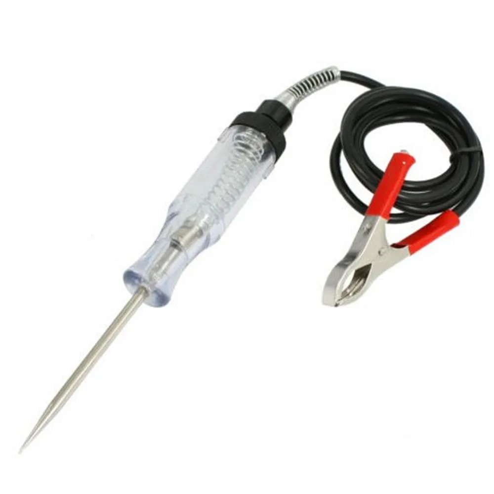 1 Pc DC 6 24V Auto Electrical Voltage Tester Electroprobe Black Clear w