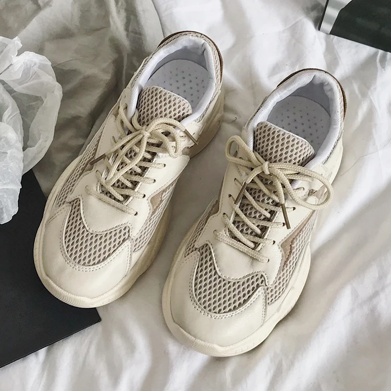 

Moxxy Woman Casual Shoes Breathable 2019 Sneakers Women New Arrivals Fashion Mesh Sneakers Shoes Women Ladies Shoes Leather