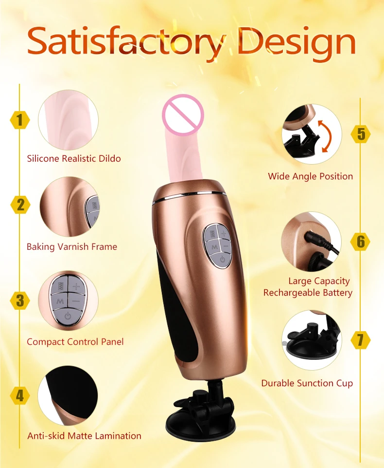 Erotic Remote Control Sex Machine Gun Automatic Thrusting Dildo Vibrator Suction Cup Female Masturbation Sex Toys for Woman