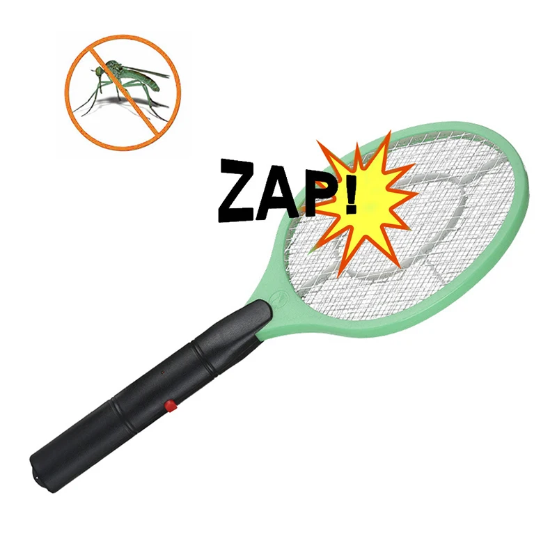 Домашняя электрическая мухи комары Swatter комаров убийца ракетка-электромухобойка средство от насекомых аккумуляторная батарея ловушка для насекомых Swatter