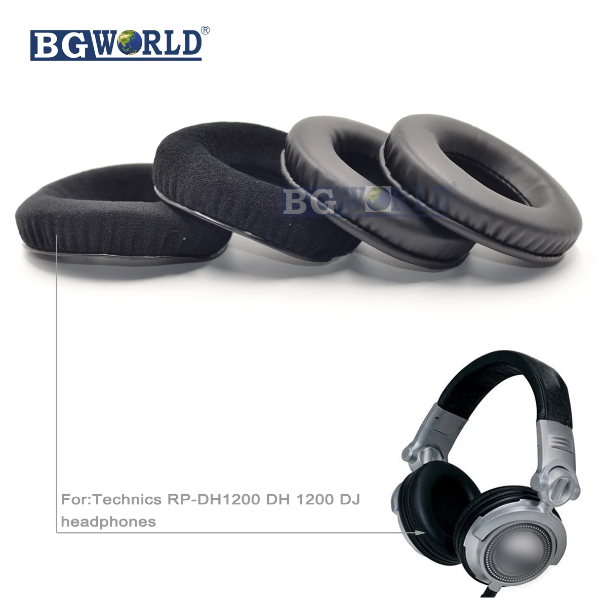 

Ear pads earpads cushion replacement parts foam for Technics RP-DH1200 RPDH1200 1200 1250 RP DH1200 DH 1200 headphones sponge
