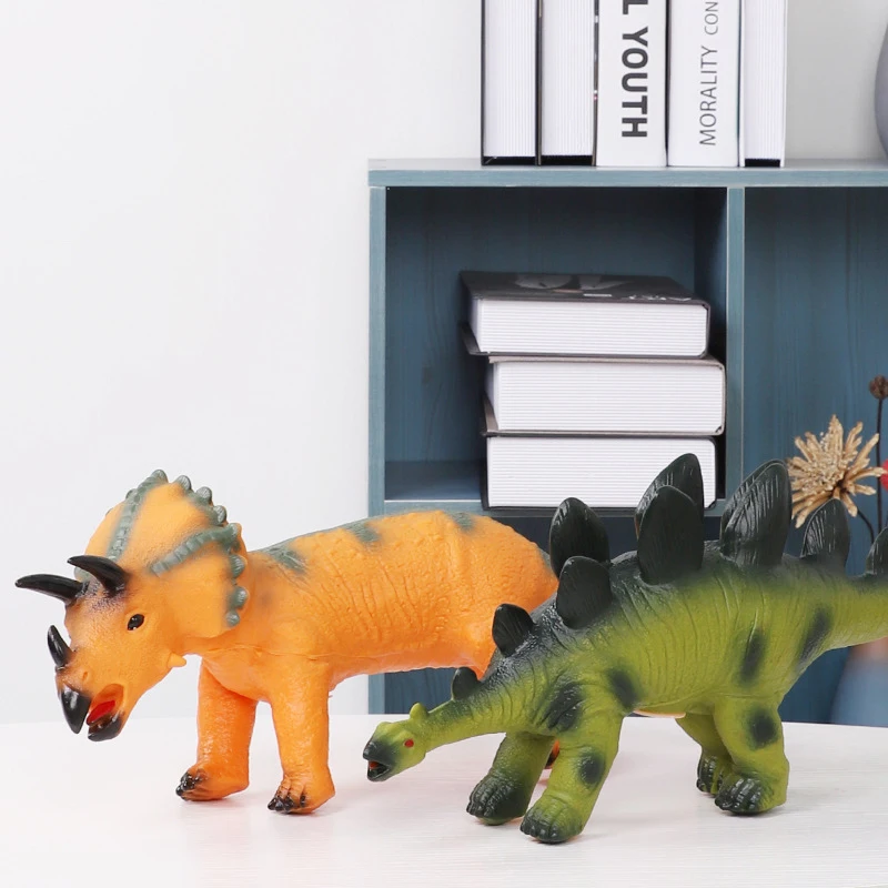 Динозавр Triceratops diplodocus резиновая Мягкая игрушка динозавр t rex звук Юрского периода