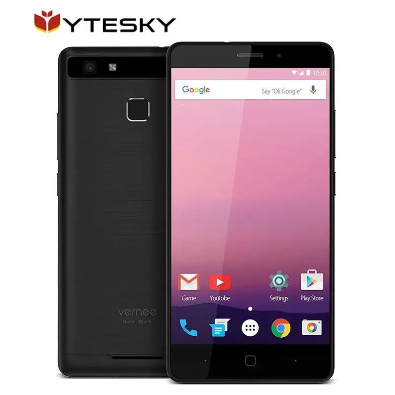 Vernee Thor E 5&quot HD 4G LTE Mobile Phone MTK6753 Octa-Core Android 7.0 Cell Phones 3G RAM 16G ROM 5020 mAh Fingerprint Smartphone |