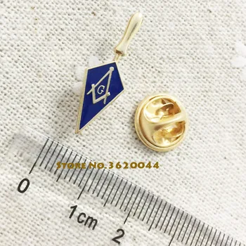 

50pcs Masonic Freemason Tool Masonry Square and Compass Lapel Pin Fellow Free Masons Hard Enamel Badge Trowel Custom Pins Brooch