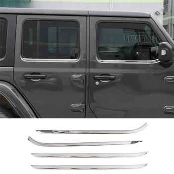 

2/4 Door Wholesale Bulk Price Retail Door Windows Exterior Trims Stainless For Jeep All New Wrangler JL 2018 + Free Shipping
