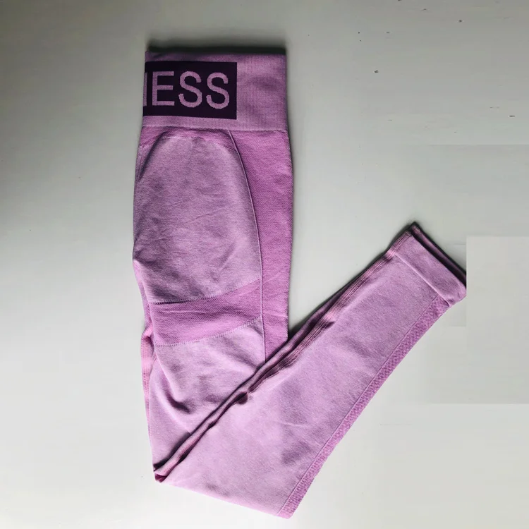 Mulheres de fitness sem costura leggings cintura
