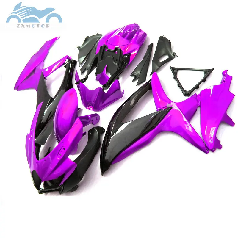Прилегающие обтекатели комплект для SUZUKI GSXR600 750 2008-2010 K8 GSXR 600 K8 K9 08 09 10 мотоцикл Полный Обтекатель фиолетовый набор для тела