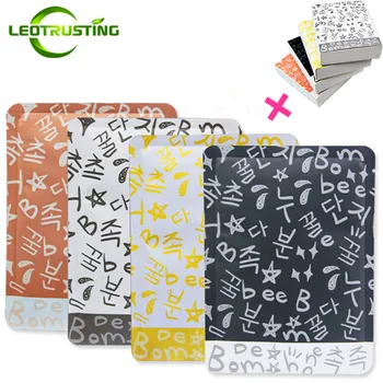 

Leotrusting Combined Color Aluminum Foil Open Top Bag Matt Foil Facial Eye Mask Packaging Bag Small Heat Sealing Bag for Powder