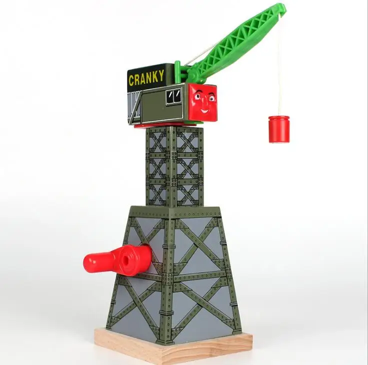 

Wooden Cranky Crane Fit for Brio Locomotive Accessory for Wooden Train Toys for Children