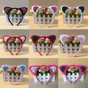 

New Children Adults Cat Animal Fox Ear Headband Cosplay Performance Hair Accessories Halloween Party Favor Gift