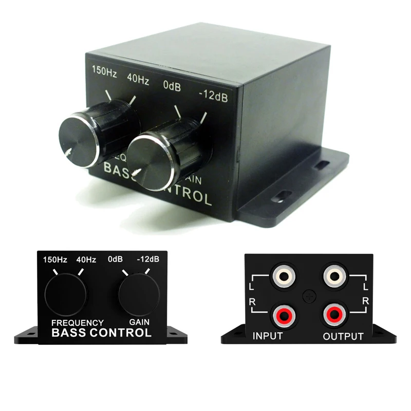 Car Booster Home Amplifier Subwoofer Bass RCA Stereo Line Level Volume Amp