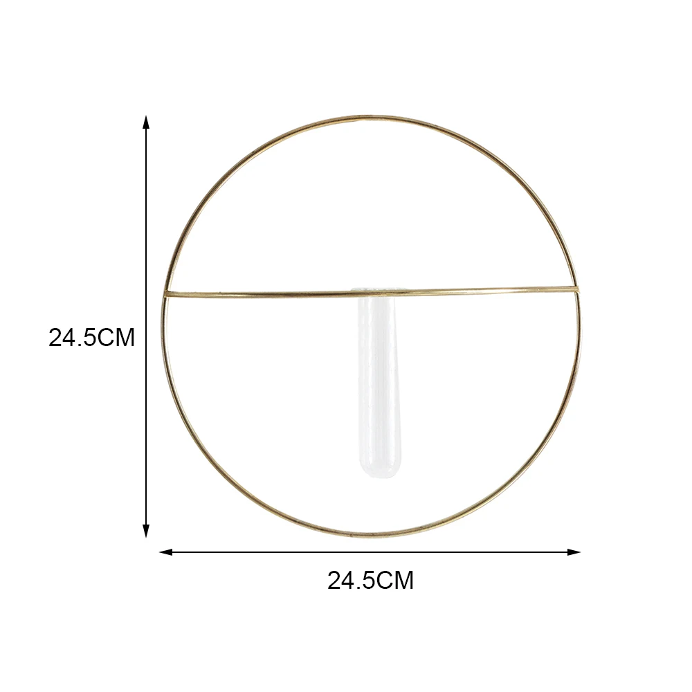 Простой стиль Кованое стекло тестовая трубка Ваза Висячие емкости для гидропоники завод ваза настенная декоративная настенная ваза украшение дома