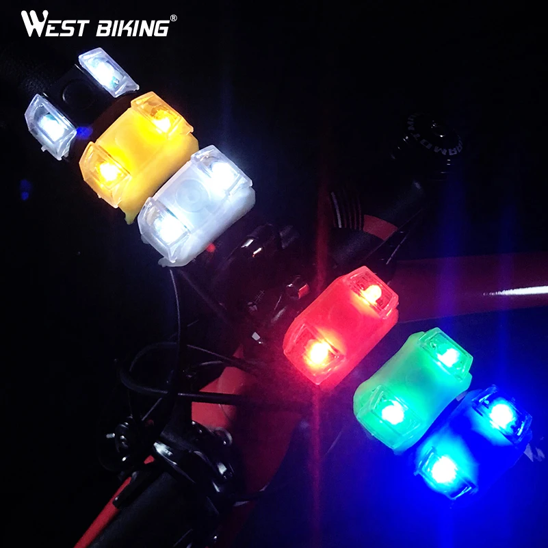 Cheap WEST BIKING Waterproof Silicone Bicycle Light Mini Cyling Front Light Warning Safety Rear Tail light Lamp Bike Taillight Lamp 4 Cheap WEST BIKING Waterproof Silicone Bicycle Light Mini Cyling Front Light Warning Safety Rear Tail light Lamp Bike Taillight Lamp 4