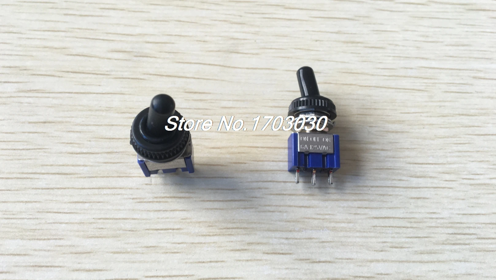 

5 Pcs 125V 6A ON/OFF/ON 3 Position SPDT Toggle Switch w Waterproof Cover Cap