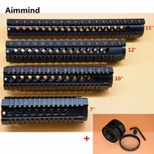 Охотничий Тактический Страйкбол AR-15 M4 Handguard Carbine 7 10 12 15 дюймов поплавок Quad Rail Пикатинни Монтажная винтовка аксессуары