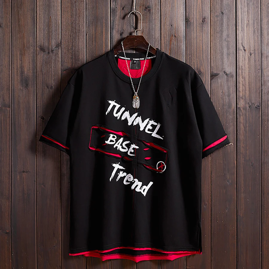Модные тренды Harajuku мужские футболки топы