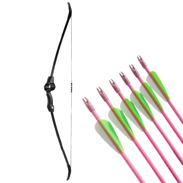  US $60.19 15lbs Archery Children Recurve Kids Practice Starter 6pcs Archery Children Arrows 