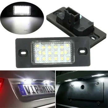 

2pcs 18 LED Number License Plate Light for Porsche Cayenne 955 957 for VW for Touareg Tiguan Golf 5 5D Touring for Passat B5.5