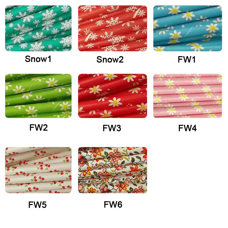 Бесплатная доставка 100 шт. дейзи цветы Бумажные Соломинки Банкетный Питьевой