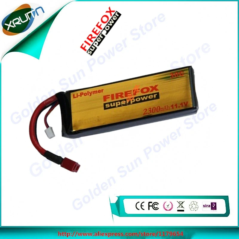 1 шт. Оригинальная батарея FireFox 11,1 V 2300 mAh 12C Li Po для страйкбола F3P23