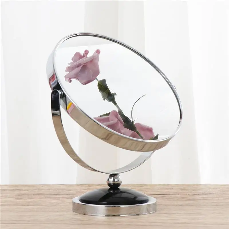 

Tabletop Vanity Mirror Double-Sided Magnifying Makeup Mirror with 360 Degree Rotation