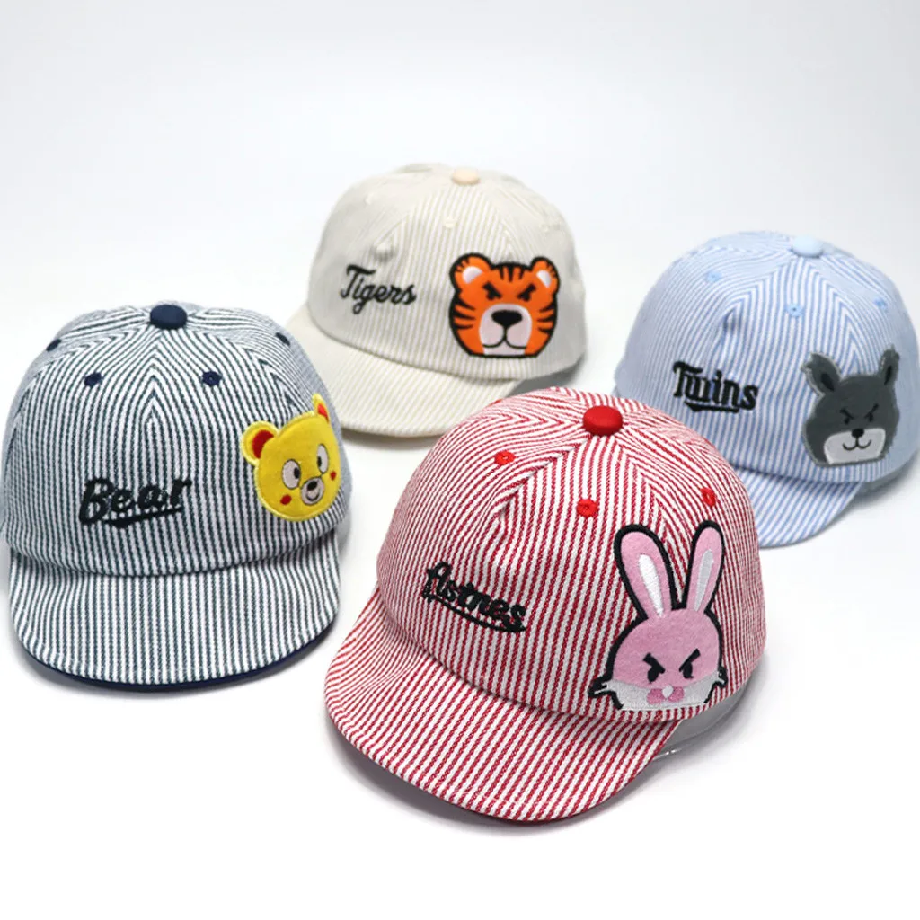 

Children's color hat and children's sports cartoon baseball cap thin sunhat