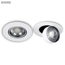 3 Вт 5 Вт 7 Вт 10 Вт утопленный точечный светодиодный светильник 110 В 220 В вращающийся на 360 градусов складной светильник для спальни гостиной коридора