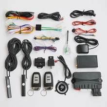 3 in 1 Car GPS GSM Tracker + Two Way PKE Car Alarm Security System + Engine Start Stop Push Button Support iPhone Android APP 2