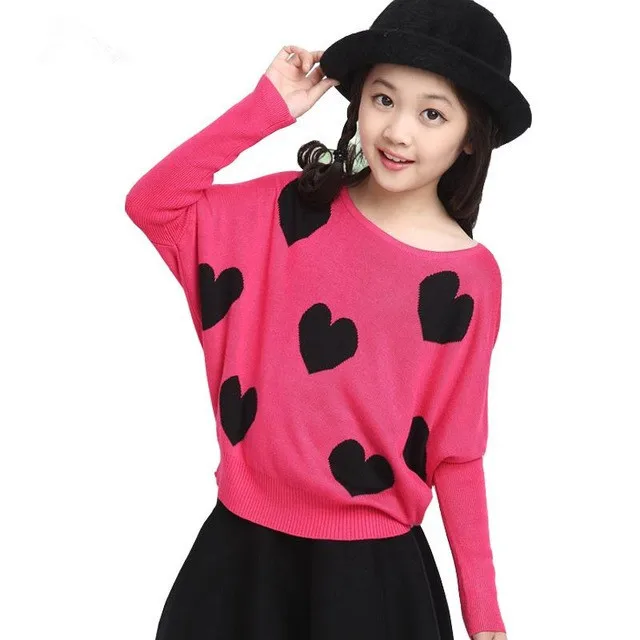 Детский трикотажный свитер с круглым вырезом на Возраст 3 14 лет|girls sweater|fashion girls