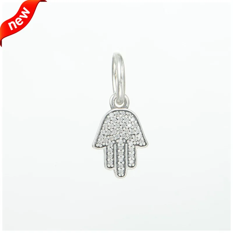 

CKK Beads Fits Pandora Charms Bracelet 100% 925 Sterling Silver Symbol of Protection Silver Charms Beads for Jewelry Making